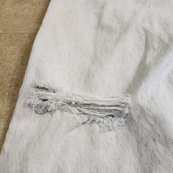 Vtg 80s Guess USA Acid Wash Light Denim Distressed Boot Cut Retro Mom Jean Sz 28 - Picture 4 of 8